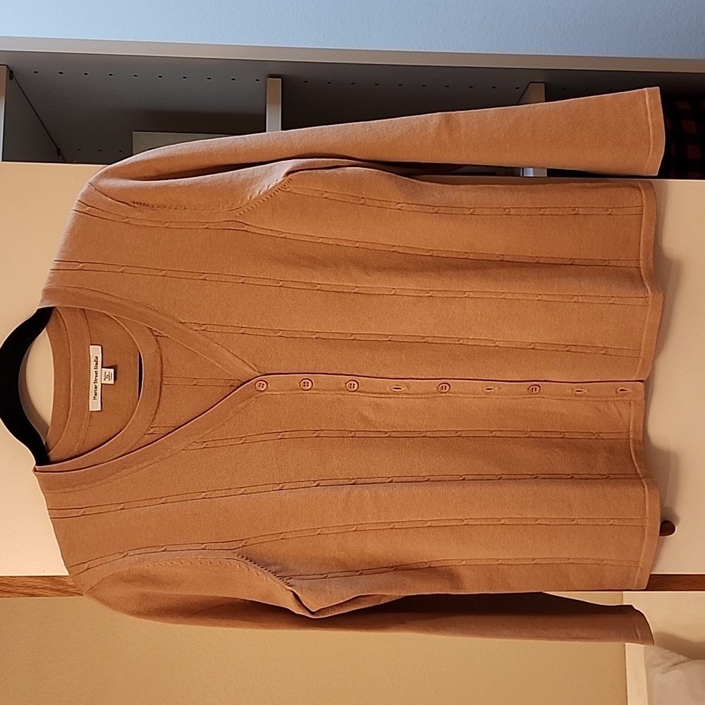 Tan Knit Sweater Set